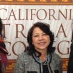 California Tribal College supporters Tishmall Turner, Director Marilyn Delgado, and Dr. Joely Proudfit